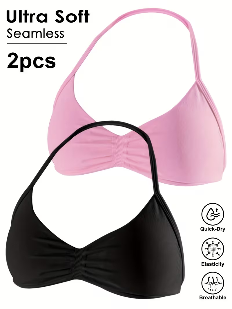 Push Up Bra Padded - 2 piezas Top corto sexy sin