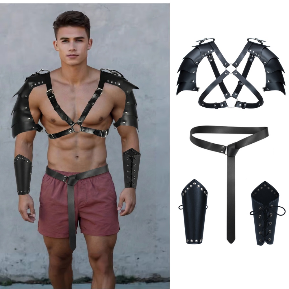 Arnés de cuero PU de caballero - Garter Belt Set reseña y precio